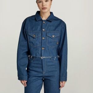 G-Star Relaxed Cropped Cutoff Jacket Small